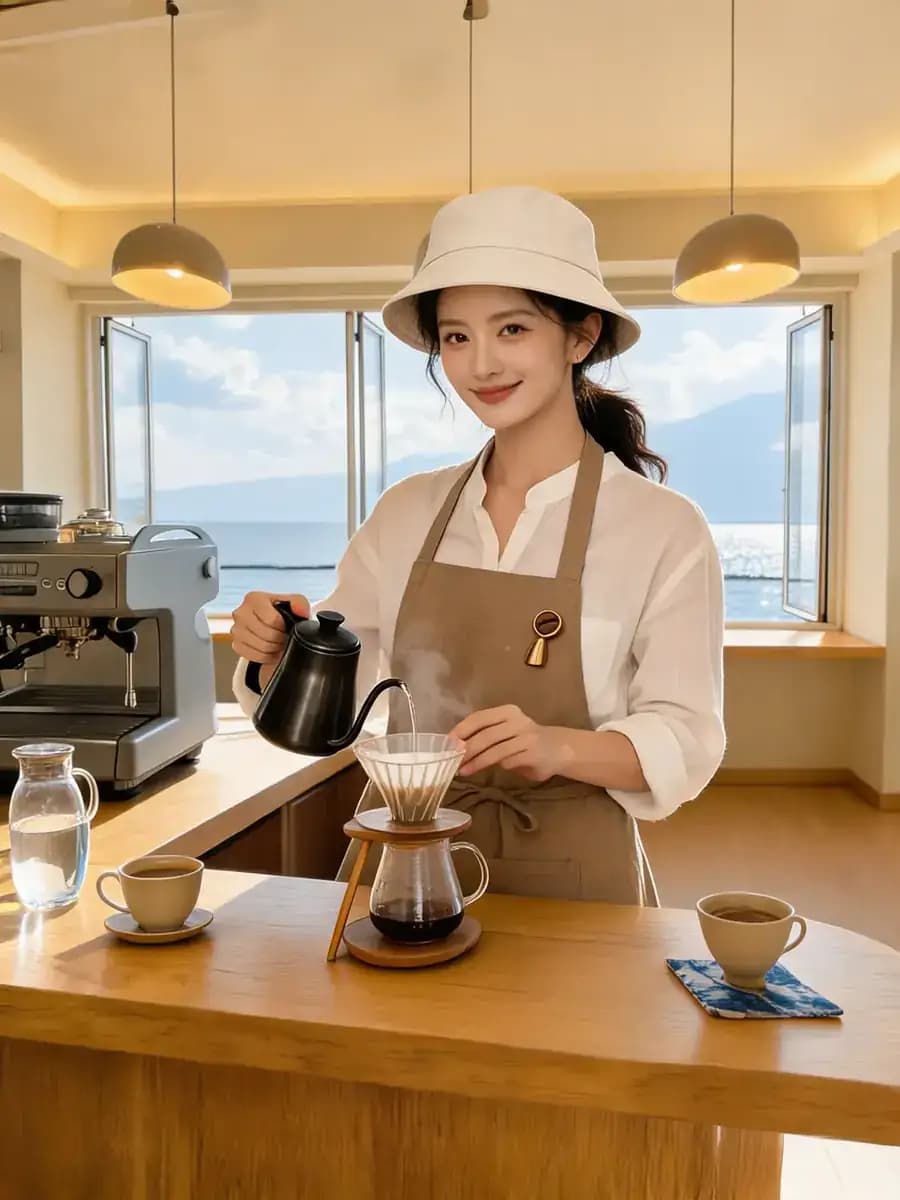 在洱海边冲了200杯,才敢开口说话☕